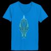 Ladies’  Junior Fine Jersey V-Neck Longer Length T-Shirt Thumbnail