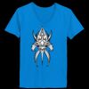 Ladies’  Junior Fine Jersey V-Neck Longer Length T-Shirt Thumbnail