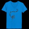 Ladies’  Junior Fine Jersey V-Neck Longer Length T-Shirt Thumbnail