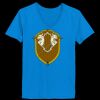 Ladies’  Junior Fine Jersey V-Neck Longer Length T-Shirt Thumbnail