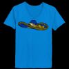 Ladies’  Junior Fine Jersey V-Neck Longer Length T-Shirt Thumbnail
