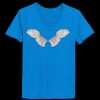 Ladies’  Junior Fine Jersey V-Neck Longer Length T-Shirt Thumbnail