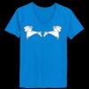 Ladies’  Junior Fine Jersey V-Neck Longer Length T-Shirt Thumbnail