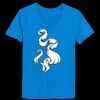 Ladies’  Junior Fine Jersey V-Neck Longer Length T-Shirt Thumbnail