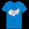 Ladies’  Junior Fine Jersey V-Neck Longer Length T-Shirt Thumbnail