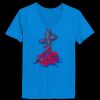 Ladies’  Junior Fine Jersey V-Neck Longer Length T-Shirt Thumbnail