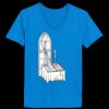 Ladies’  Junior Fine Jersey V-Neck Longer Length T-Shirt Thumbnail