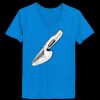 Ladies’  Junior Fine Jersey V-Neck Longer Length T-Shirt Thumbnail