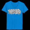 Ladies’  Junior Fine Jersey V-Neck Longer Length T-Shirt Thumbnail