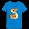 Ladies’  Junior Fine Jersey V-Neck Longer Length T-Shirt Thumbnail