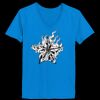 Ladies’  Junior Fine Jersey V-Neck Longer Length T-Shirt Thumbnail