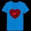 Ladies’  Junior Fine Jersey V-Neck Longer Length T-Shirt Thumbnail