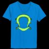 Ladies’  Junior Fine Jersey V-Neck Longer Length T-Shirt Thumbnail