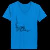 Ladies’  Junior Fine Jersey V-Neck Longer Length T-Shirt Thumbnail