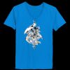 Ladies’  Junior Fine Jersey V-Neck Longer Length T-Shirt Thumbnail