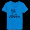 Ladies’  Junior Fine Jersey V-Neck Longer Length T-Shirt Thumbnail
