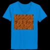 Ladies’  Junior Fine Jersey V-Neck Longer Length T-Shirt Thumbnail