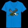 Ladies’  Junior Fine Jersey V-Neck Longer Length T-Shirt Thumbnail