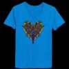 Ladies’  Junior Fine Jersey V-Neck Longer Length T-Shirt Thumbnail