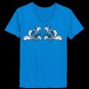 Ladies’  Junior Fine Jersey V-Neck Longer Length T-Shirt Thumbnail
