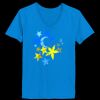 Ladies’  Junior Fine Jersey V-Neck Longer Length T-Shirt Thumbnail
