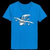 Ladies’  Junior Fine Jersey V-Neck Longer Length T-Shirt Thumbnail