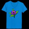 Ladies’  Junior Fine Jersey V-Neck Longer Length T-Shirt Thumbnail