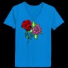 Ladies’  Junior Fine Jersey V-Neck Longer Length T-Shirt Thumbnail