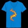 Ladies’  Junior Fine Jersey V-Neck Longer Length T-Shirt Thumbnail