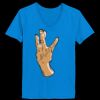 Ladies’  Junior Fine Jersey V-Neck Longer Length T-Shirt Thumbnail