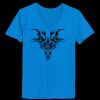 Ladies’  Junior Fine Jersey V-Neck Longer Length T-Shirt Thumbnail