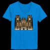 Ladies’  Junior Fine Jersey V-Neck Longer Length T-Shirt Thumbnail