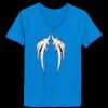 Ladies’  Junior Fine Jersey V-Neck Longer Length T-Shirt Thumbnail