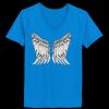 Ladies’  Junior Fine Jersey V-Neck Longer Length T-Shirt Thumbnail