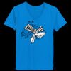 Ladies’  Junior Fine Jersey V-Neck Longer Length T-Shirt Thumbnail
