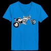 Ladies’  Junior Fine Jersey V-Neck Longer Length T-Shirt Thumbnail