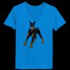Ladies’  Junior Fine Jersey V-Neck Longer Length T-Shirt Thumbnail