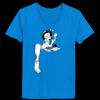 Ladies’  Junior Fine Jersey V-Neck Longer Length T-Shirt Thumbnail