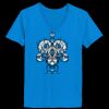 Ladies’  Junior Fine Jersey V-Neck Longer Length T-Shirt Thumbnail