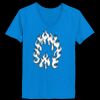 Ladies’  Junior Fine Jersey V-Neck Longer Length T-Shirt Thumbnail