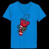 Ladies’  Junior Fine Jersey V-Neck Longer Length T-Shirt Thumbnail