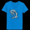 Ladies’  Junior Fine Jersey V-Neck Longer Length T-Shirt Thumbnail