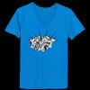 Ladies’  Junior Fine Jersey V-Neck Longer Length T-Shirt Thumbnail