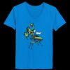 Ladies’  Junior Fine Jersey V-Neck Longer Length T-Shirt Thumbnail