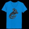 Ladies’  Junior Fine Jersey V-Neck Longer Length T-Shirt Thumbnail
