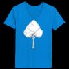 Ladies’  Junior Fine Jersey V-Neck Longer Length T-Shirt Thumbnail