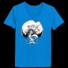 Ladies’  Junior Fine Jersey V-Neck Longer Length T-Shirt Thumbnail