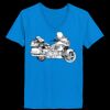 Ladies’  Junior Fine Jersey V-Neck Longer Length T-Shirt Thumbnail