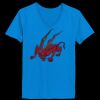 Ladies’  Junior Fine Jersey V-Neck Longer Length T-Shirt Thumbnail