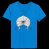 Ladies’  Junior Fine Jersey V-Neck Longer Length T-Shirt Thumbnail